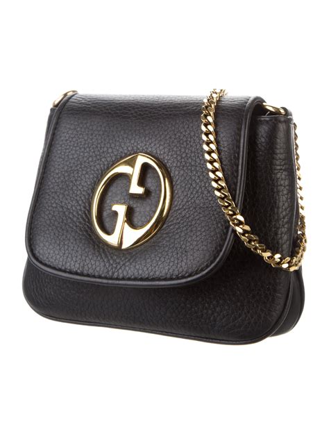 1973 crossbody bag Gucci Black in Suede .